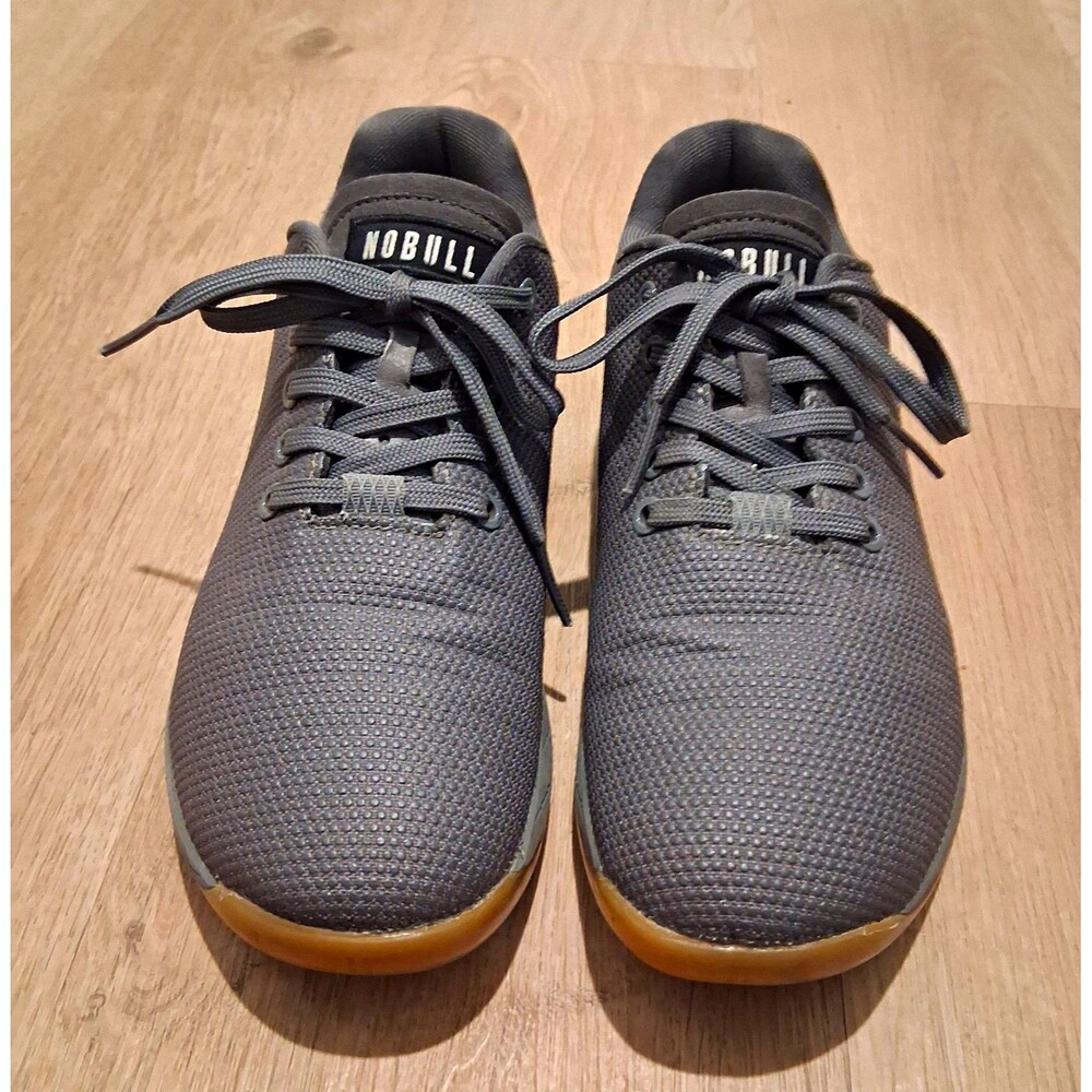 NOBULL Dark Grey / Charcoal SuperFabric Trainer Shoes - Gum Sole M 7.5 W 9